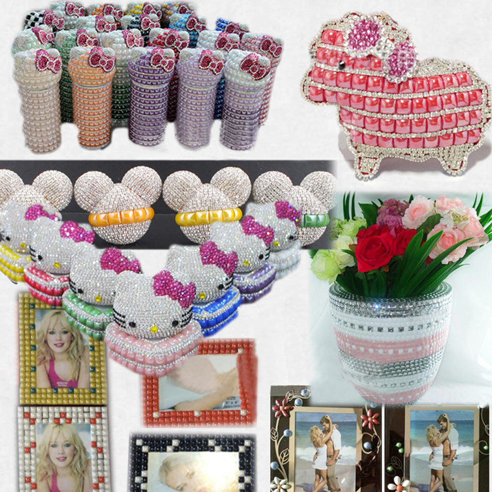 1000  4mm Mix color Cabochon Jewelry Supplies Flatback Glass Ceramic Square Non Hotfix Flatback Stones Decoration Phone Garment Accessories