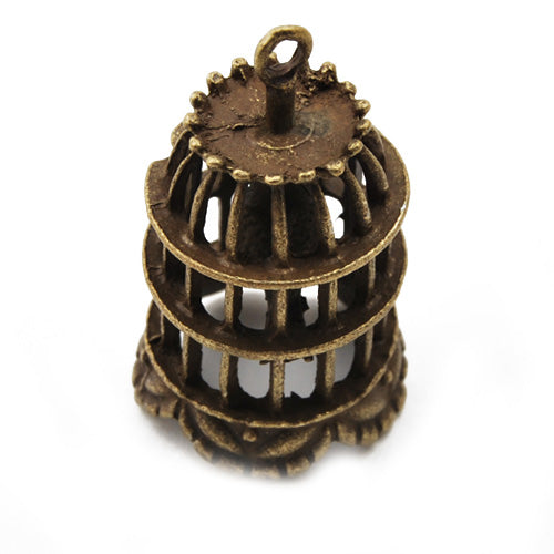 40*21mm Vintage antique bronze Zinc alloy Pendants,Large 3D Bird Cage,sold 20 pcs per pkg