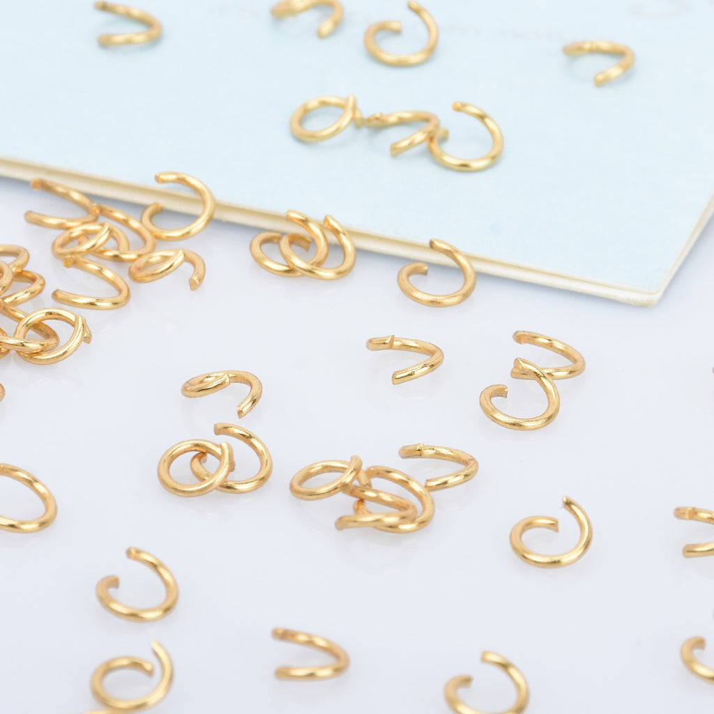Stainless Steel Open Jump Rings 3/3.5/4/5/6mm Split Rings 0.6mm Thick Jump Rings Findings For Jewellery Making 500pcs