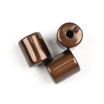 Top Quality 8 x 10 MM Tube Miracle Beads,Deep Coffee,Sold per pkg of about 1100 Pcs