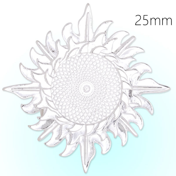 25mm(1inch) frozen pendant Blank,shine silver,zinc alloy metal,20Pieces/lot