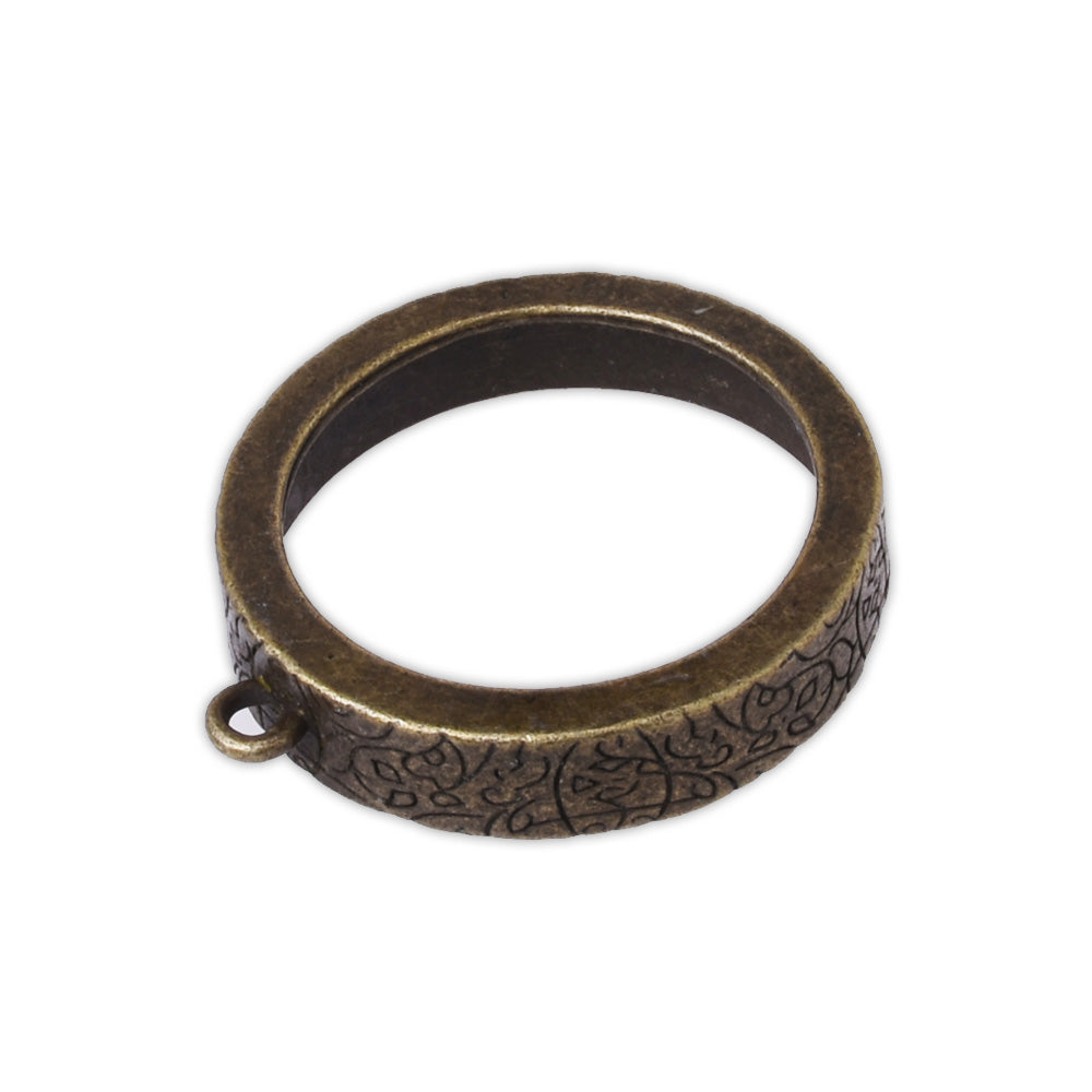 Antique Bronze Round Resin Bezel Open Back Blank,Flourish Open Bezel 30mm for Resin Pendant Setting