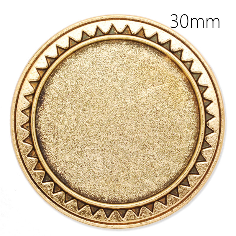 30mm anqitue gold plated brooch blank,brooch bezel,simple style,zinc alloy,lead and nickle free,sold by 10pcs/lot