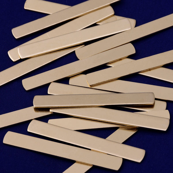 20pcs about 1/4*2 1/2" tibetara®  Brass Metal Stamping Blank metal blanks brass charms custom jewelry 18 Gauges 10185950