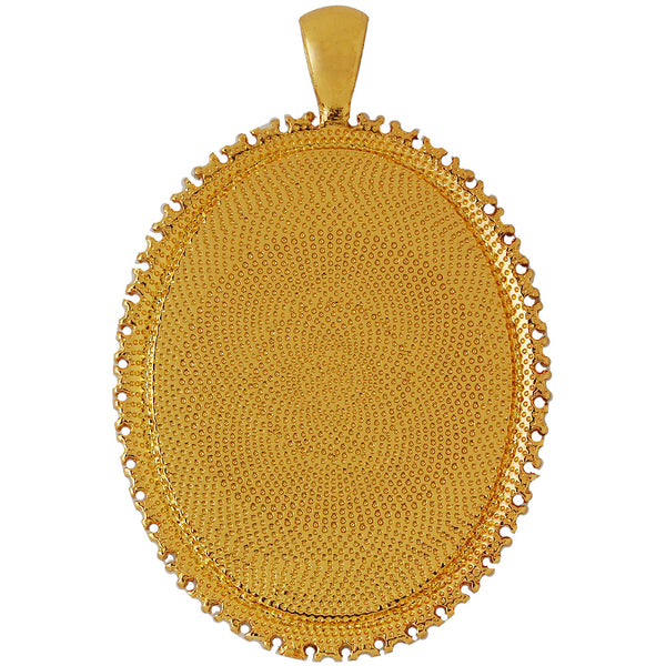 10 crystal style diy supplies bezel trays with clear rhinestone photo holder gold plated cameo settings 30x40mm