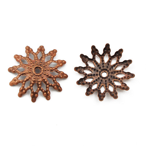 Iron Beads Caps,13MM,Antique Copper Plated,Sold 500 pcs per Pkg