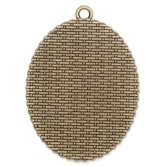 30x40mm Oval simple pendant tray,Zinc alloy filled,Antique Bronze plated,20pcs/lot