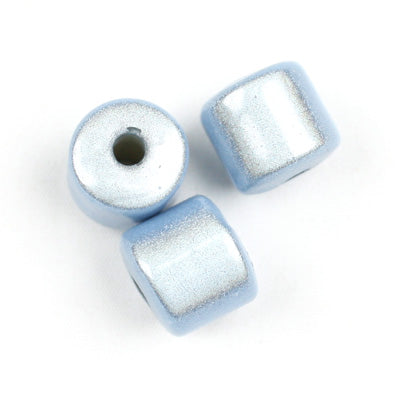 Top Quality 8*8mm Tube Miracle Beads,Ice Blue,Sold per pkg of about 1300 Pcs