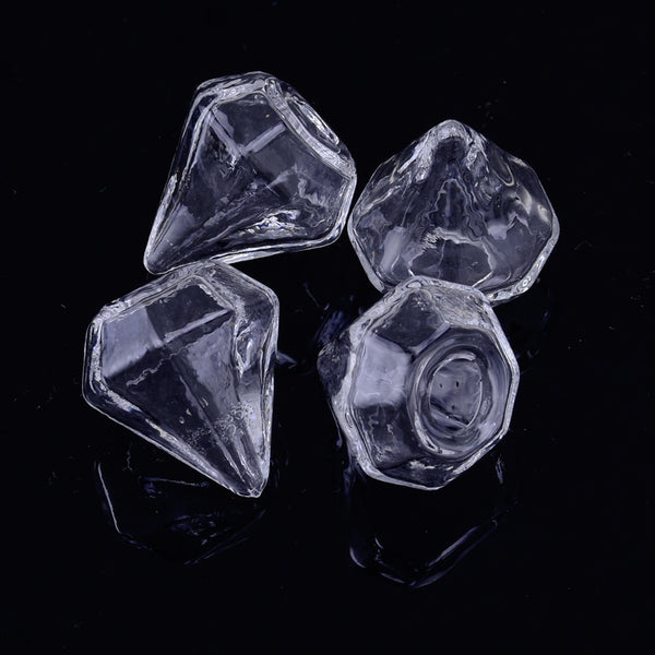 Glass Bottle wish Bottle  jewellery crafting DIY bottle charm 14*16mm Glass Bubble 4.5mm Aperture size 10pcs 10166450