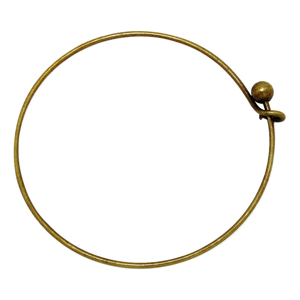 60mm  Antique Bronze Diameter Adjustable Charm Bracelet Bangle,Expandable Bracelet Wire,Thickness 1.5mm Copper Ring,5pcs/lot