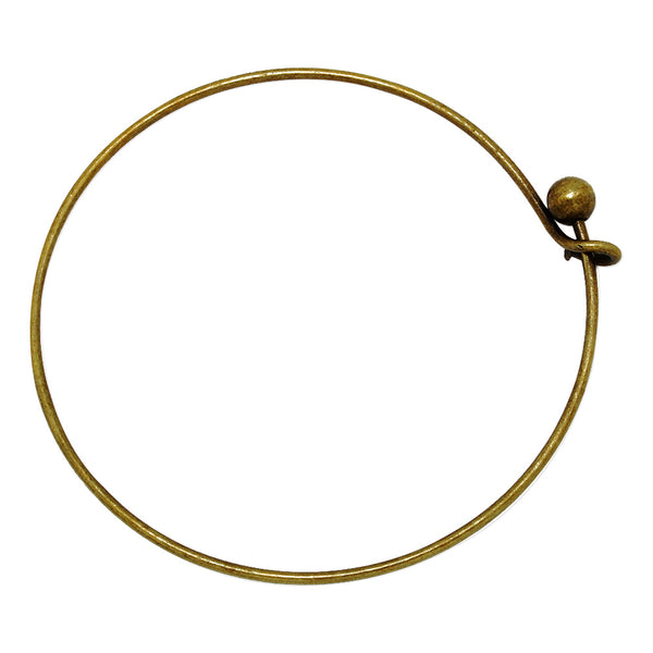 60mm  Antique Bronze Diameter Adjustable Charm Bracelet Bangle,Expandable Bracelet Wire,Thickness 1.5mm Copper Ring,5pcs/lot