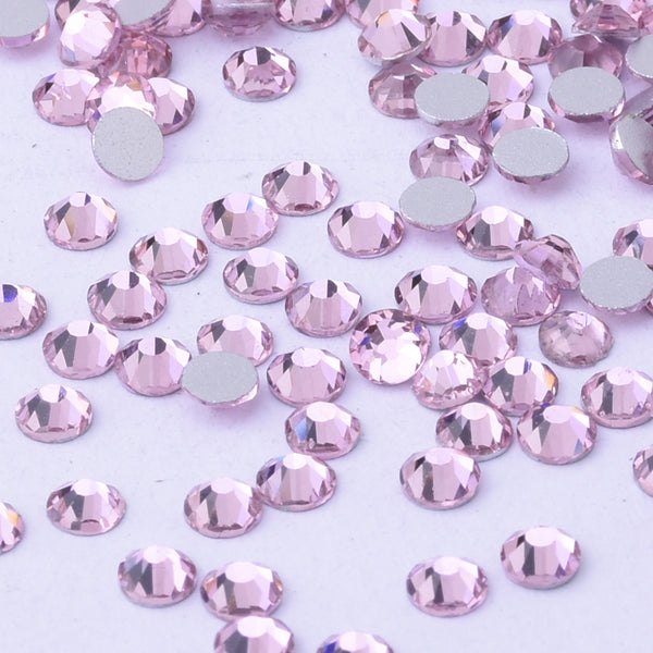 SS10 1440PCS Light Pink Non Hot Fix Crystal, Flat Back 3D Rhinestones DIY Phone case Nail art design deco supplies
