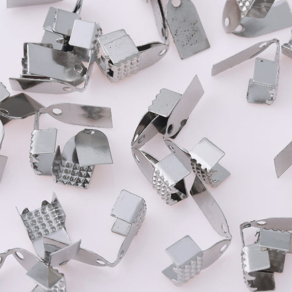 360 Nickel 4mm*9mm Iron Cord Crimp end of Cord Crimps End Caps cord Bracelet Jewelry DIY Accessories