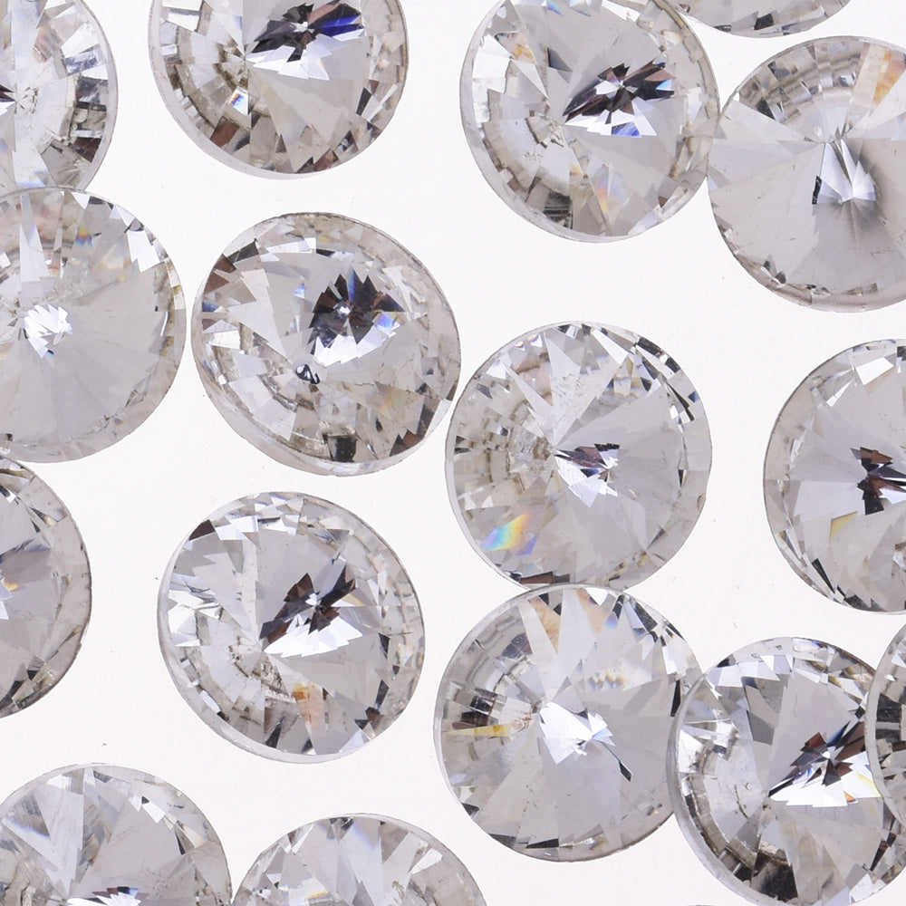 12mm Pointed Back Rhinestone  crystal stone Satellite stone Clear Handmade jewelry Accessories decoration clear white 50pcs 10181850