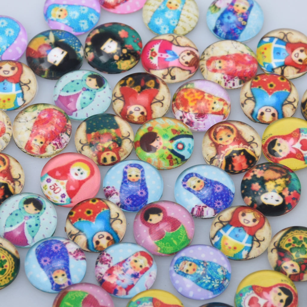12MM Round colorful glass cabochons with mixed baby girls,Photo glass cabochons,flat back,thickness 4.5mm,50 pieces/lot