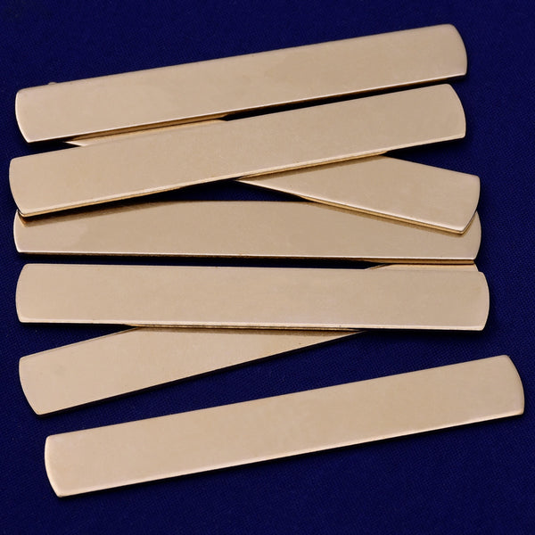 20pcs about 3/8*2 1/4" tibetara®  Brass Metal Stamping Blank metal blanks Hand Stamped Jewelry 18 Gauges 10186150