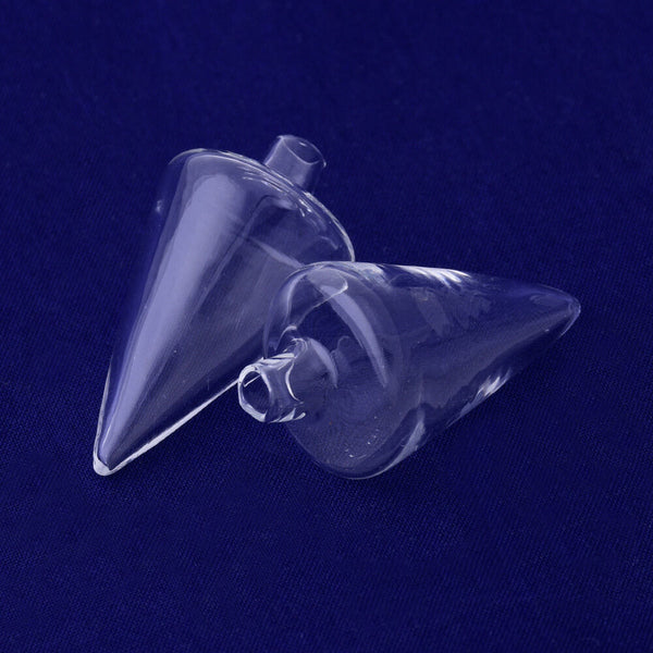 10pcs Glass Jars 18*30MM Water droplets White Clear glass for jewelry Necklace Pendant making Clear Glass wishing Bottles