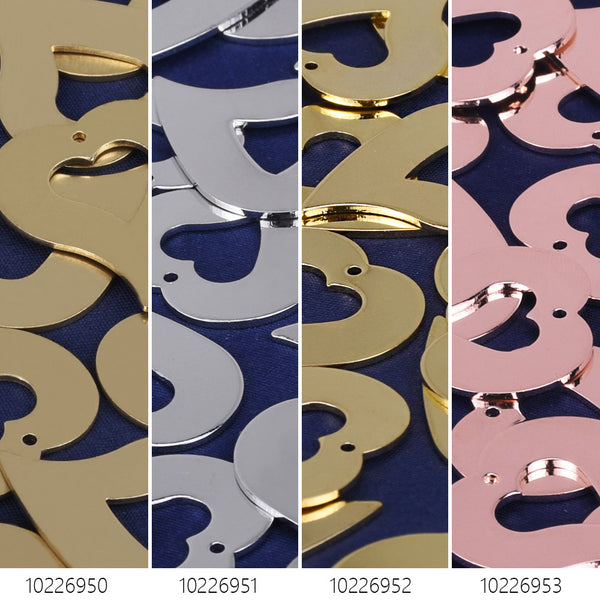 1"*1 1/8" Brass Tilted Heart Stamping Blanks metal blanks pendants 10pcs 102269