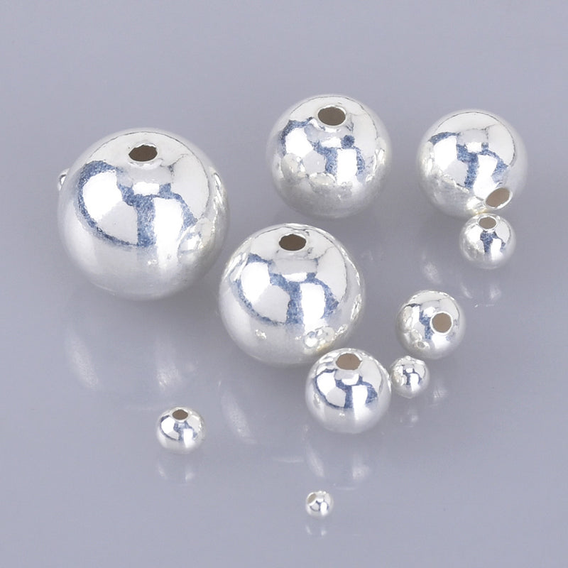 200pcs 6mm Hole is 2mm Silver color Spacer Beads Metal Round Wheel Pattern Bead  Spacers For