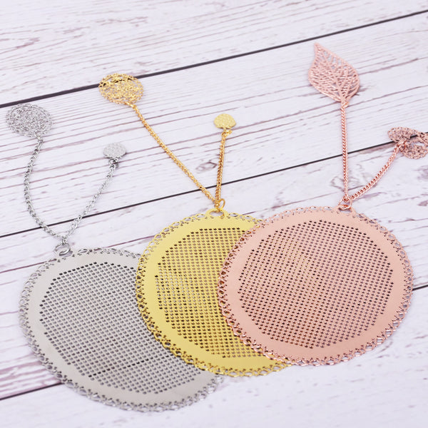 59*78*4mm Oval DIY cross stitch Stainless steel bookmark pattern bookmark Findings 1pcs