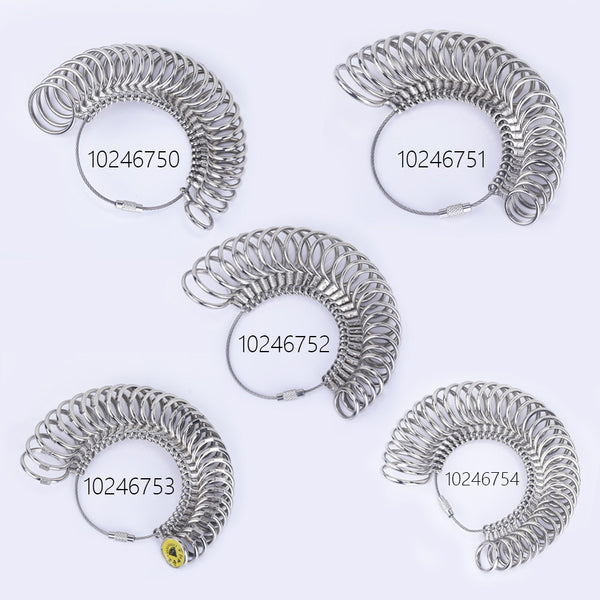 Zinc Alloy Finger Size Metal Finger Gauge Set Ring Sizer Measuring Rings Set Measuring Tool 1pcs 102467