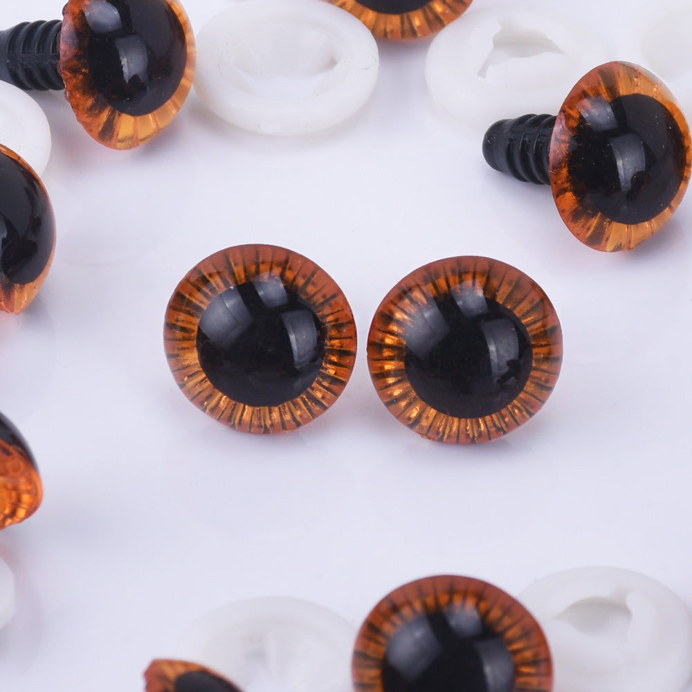 15mm Colorful Plastic Eyes With Washer Animals Eyes Amigurumi Eyes toy –  Rosebeading Official