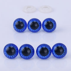 Toy Safety Eyes - Light Blue Crystal Plastic 6mm - 12mm - AMAZING CRAFT