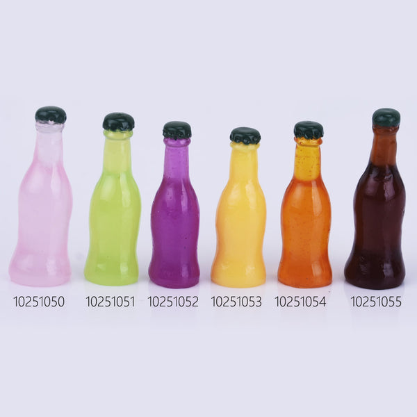 10*29MM Miniature Soda Bottle Cabochons Food Resin Cola Cabochons variety kawaii decoration 10pcs 102510
