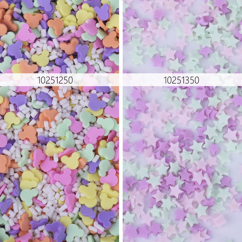 Fake candy sprinkles color mix polymer clay cabochons dessert toppings confetti Kawaii Sprinkles Decoden 1bag