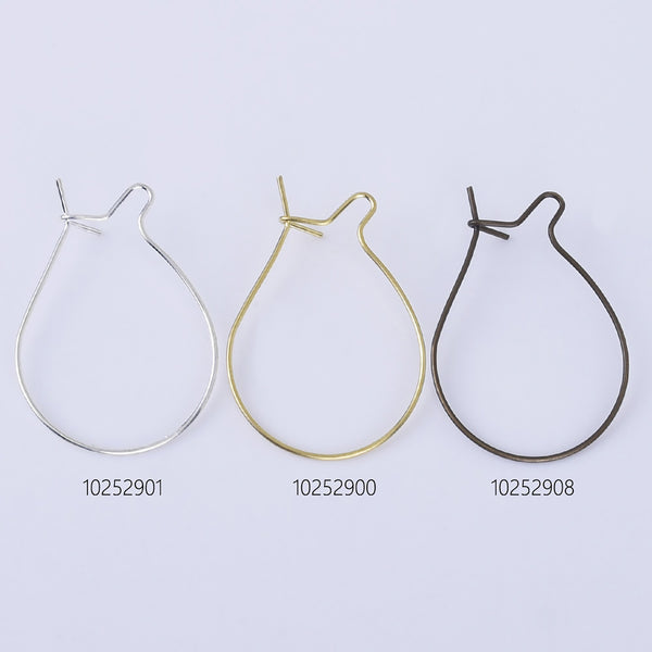 0.6*32mm Brass Earrings Hoop bottle Ear Wires Dainty earrings Minimalist Earrings Attachment 20pcs 102529