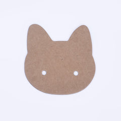 Kraft Paper Pineapple/Life Tree/Cat Shape Earring Card Kraft Display Card Earring Holder 100pcs 10258