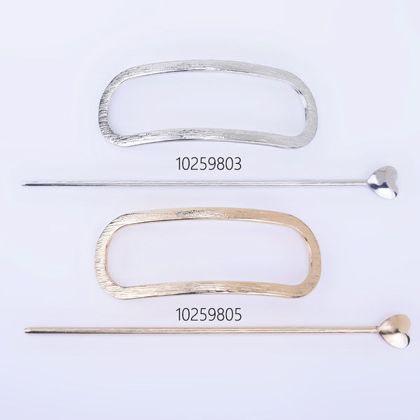 3" Alloy Pockmark Oval Geometric hair clip Minimalist hair accessories hair pin Hair Barrette Stylish Hair Clip 1pcs 102598