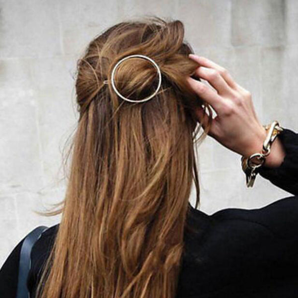 1 3/4" Circle Hair Clip Hair Barrette Stylish Hair Clip Geometric Hair Clip Minimalist Hair Accessory 5pcs 102607