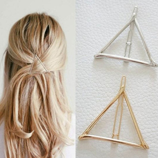 1 3/4"*2 1/4" Triangle hair clip Geometry Triangle Hairpin Geometric hair barrette hair slide Hair Accessory 5pcs 102609