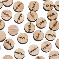 12*12mm Baith Arrow Round Wood Charm Laser cut wooden earrings laser cut jewelry Engraved Cabochons 6pcs 10261170