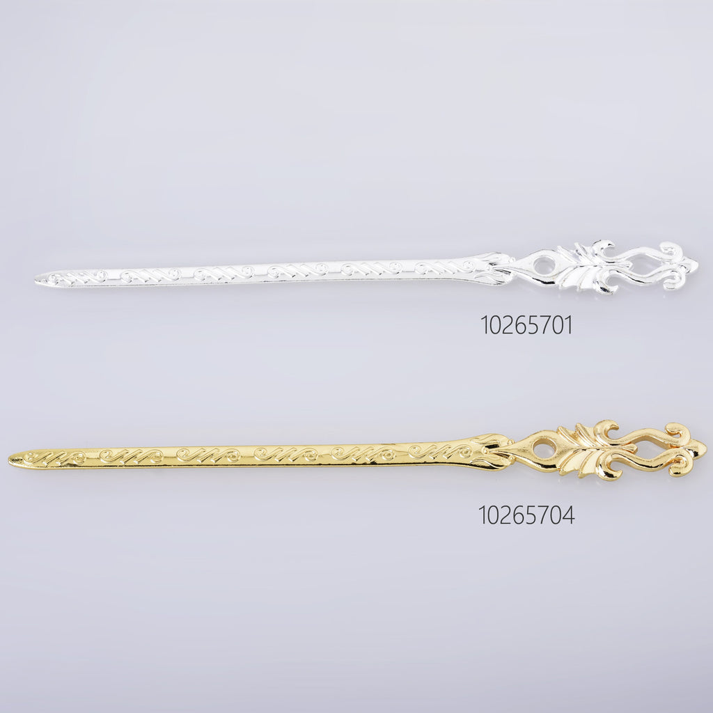 160*16*3mm Alloy hair stick Pin Hairpin Bookmark Women Hair Accessory Lace Pattern 5pcs 102657