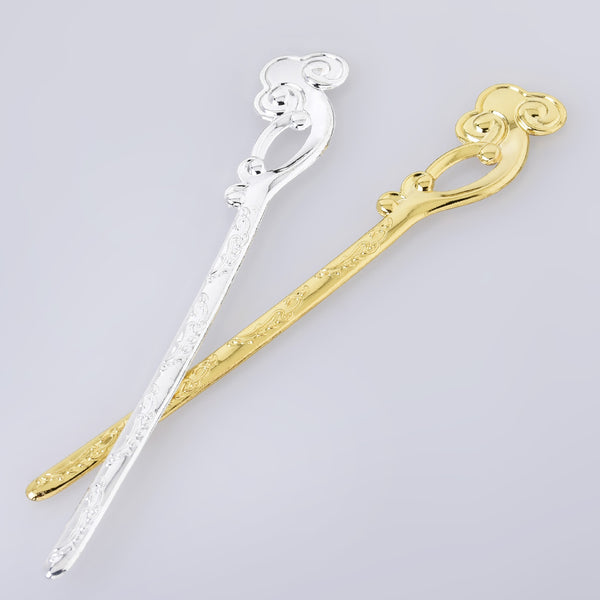 160*24*3mm Alloy Hair Stick Hairpin Bookmark Hair Clip Pin Stick Hair Accessory Supplies Findings 5pcs 102662