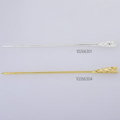 160*8*3mm Alloy Hairpin Hair Stick Hair Clip brass Flower Hair Findings Hair Accessories for Women Gift 5pcs 102663