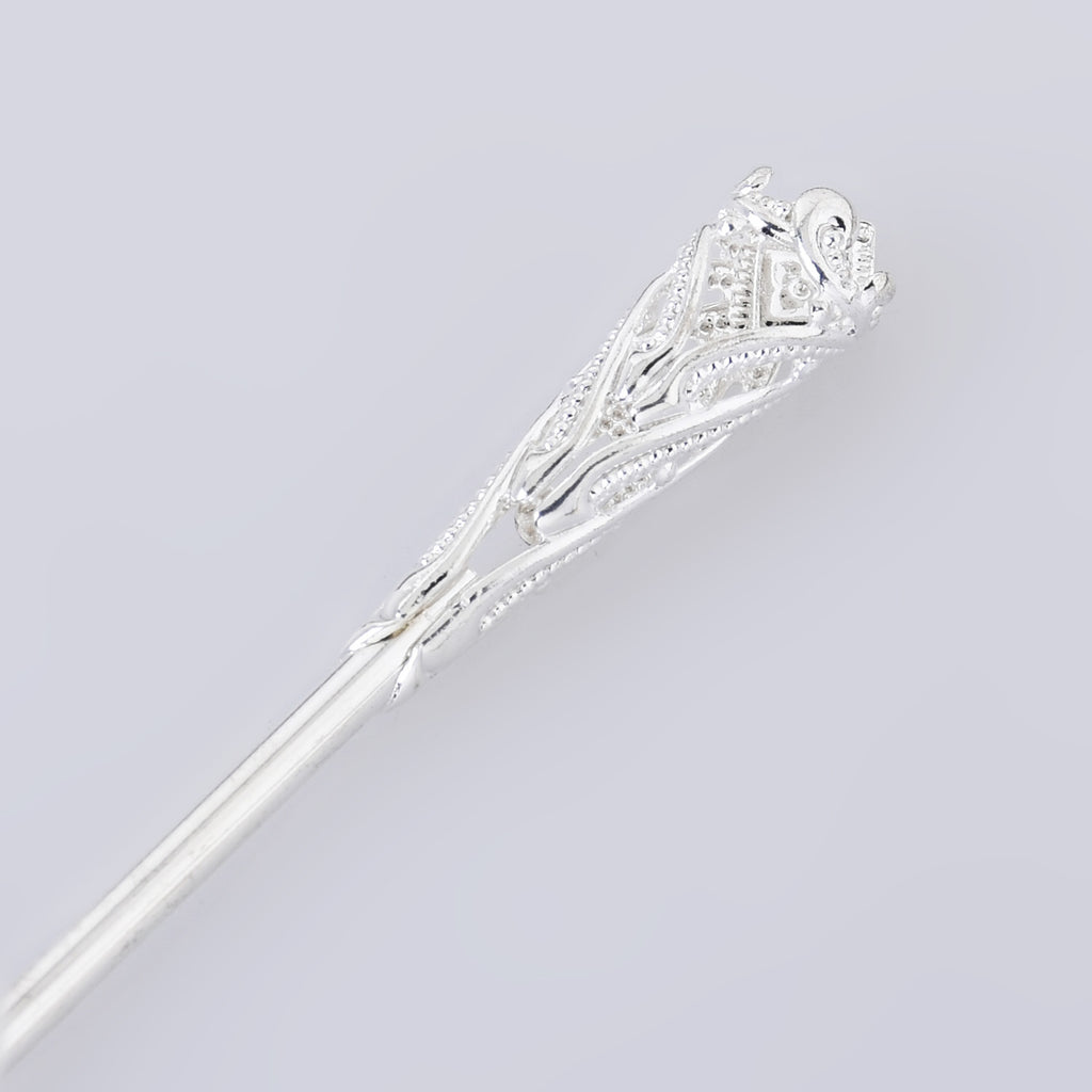 160*8*3mm Alloy Hairpin Hair Stick Hair Clip brass Flower Hair Findings Hair Accessories for Women Gift 5pcs 102663