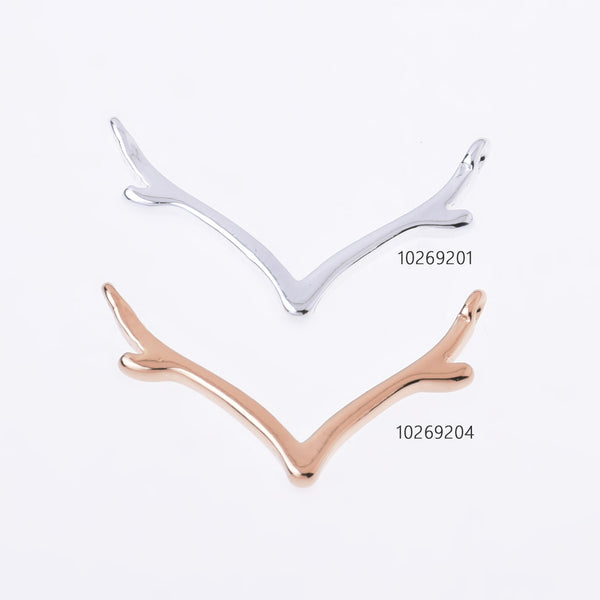 25mm Alloy Deer Antler Charms Pendant Connector Antler Jewelry Minimalist Jewelry wholesales 20pcs 102692