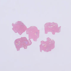 10.5*7.8mm Elephant Artificial Opal Hamsa Resin Opal Beads 1.5mm hole charm opal handmade necklace pendant 20pcs 102704