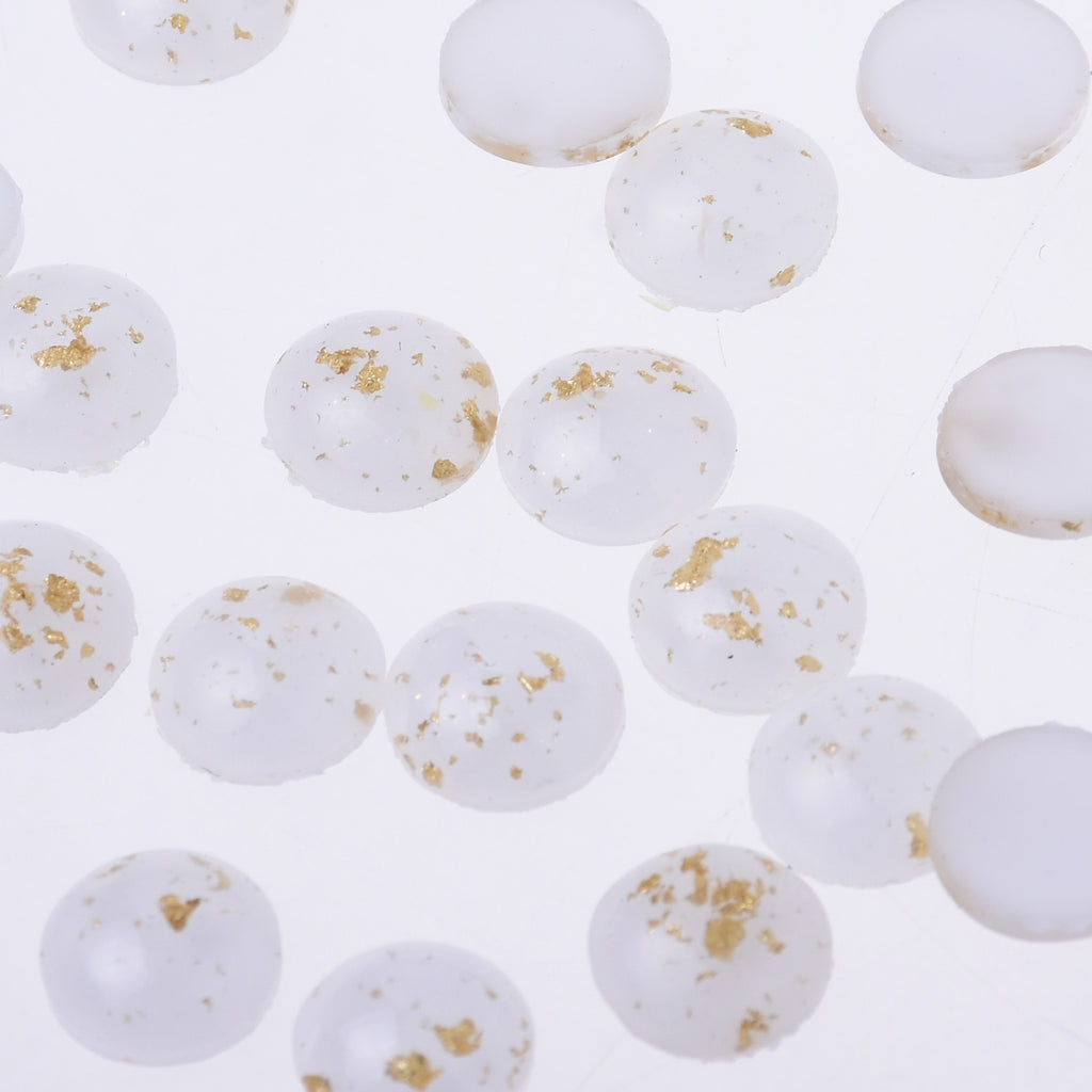 8mm Artificial Opal Hamsa Resin Round Flat Back Opal stone Resin Opal Cabochon for DIY Pendant Findings 50pcs 102713