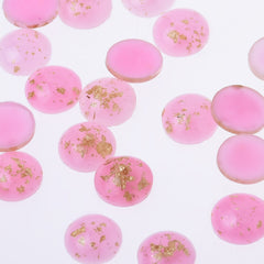 8mm Artificial Opal Hamsa Resin Round Flat Back Opal stone Resin Opal Cabochon for DIY Pendant Findings 50pcs 102713
