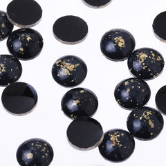 8mm Artificial Opal Hamsa Resin Round Flat Back Opal stone Resin Opal Cabochon for DIY Pendant Findings 50pcs 102713