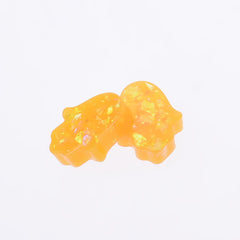 12*14mm Artificial Opal Hamsa Resin Opal Beads without hole Hand Bead Charm Pendant Wholesale 20pcs 102714