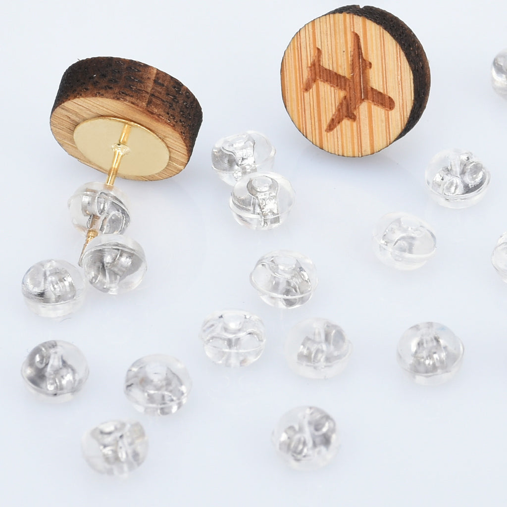 4*5mm High Quality Earring Back Stoppers Silicone Ear Stud Back