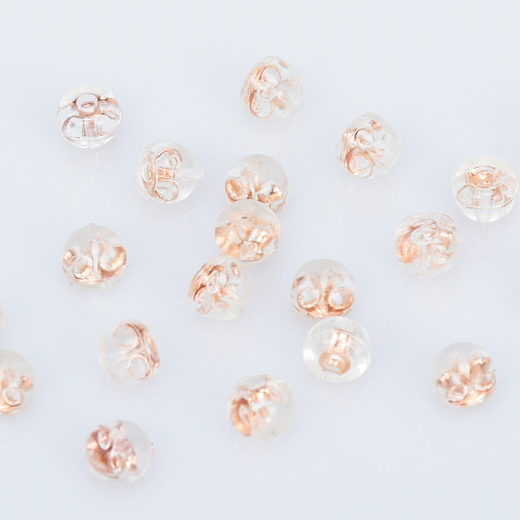 Sexy Sparkles 100 Pcs Earring Backs Stoppers Ear Post Nut W/pads Gold Plated