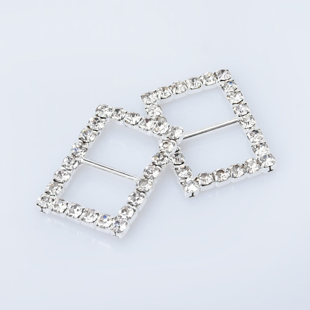 Bling Metal Rhinestone Buckle Sliders Square/Rectangle/teardrop/Heart/Round/Oval shape ribbon sliders DIY Jewelry 10pcs 102766