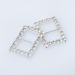Bling Metal Rhinestone Buckle Sliders Square/Rectangle/teardrop/Heart/Round/Oval shape ribbon sliders DIY Jewelry 10pcs 102766