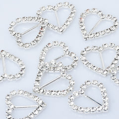 Bling Metal Rhinestone Buckle Sliders Square/Rectangle/teardrop/Heart/Round/Oval shape ribbon sliders DIY Jewelry 10pcs 102766